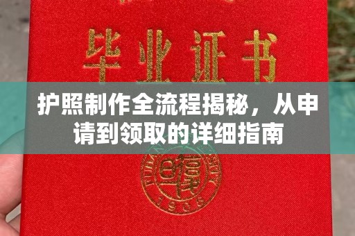 冈山护照制作全流程揭秘，从申请到领取的详细指南